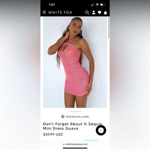 White Fox mini dress